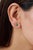 Contemporary Solid Silver Oval Cut Emerald May Birthstone Solitaire Stud Earrings, a Pair For Sale - Image 3 of 12