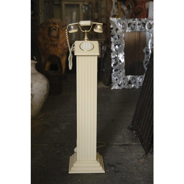 Dallas Telephone from the 1980s. Original Dallas-style telephone from the 1980s. Floor-standing telephone with a stand,...