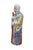 Large antique Chinese porcelain incense burner figurine depicting Shouxing, the deity of longevity, distinguished by his...