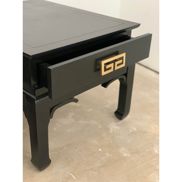 Vintage Chinoiserie Side Tables Nightstands - A Pair For Sale In Phoenix - Image 6 of 7