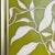 Original Framed Botanical Leaf Painting, Chartreuse Green Cream Wall Art, Oil on Canvas in Gold Frame, 14x14 Minimalist Boho Home Decor For Sale - Image 4 of 5