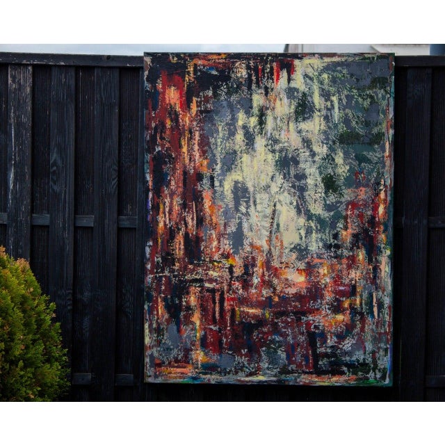 Early 21st Century Natalia Vypritskaia, Layers: Silence Between 1, Texture Paste Acrylic on Canvas For Sale - Image 5 of 9