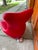 Mid-Century Modern Vintage Organic Lounge Chair in Red Velvet from Leolux, 1970s For Sale - Image 3 of 5