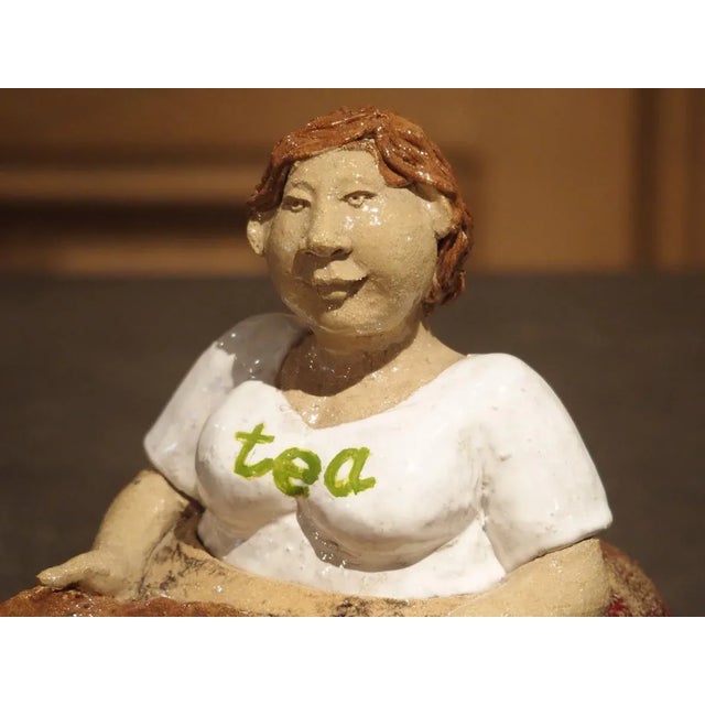 Painted French Tea Leaf Holder From Provence For Sale In Dallas - Image 6 of 11