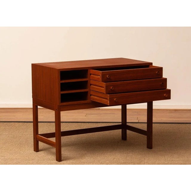Small Danish Sideboard in Teak, 1960s For Sale - Image 6 of 11