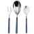 Contemporary Mepra Fantasia 3-Piece Serving Set, Dark Cobalt For Sale - Image 3 of 3