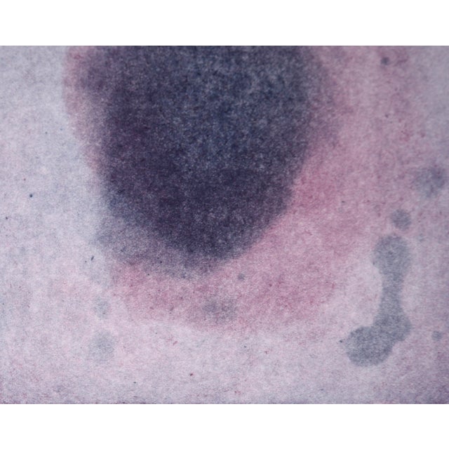 Lavender Nebula - Transfer Monotype in Oil on Paper by Heather Speck For Sale In Monterey, CA - Image 6 of 7