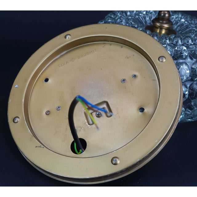 Vintage Bubble Glass Model A 637 Flush Mount from Glashütte Limburg, 1970s For Sale - Image 11 of 12