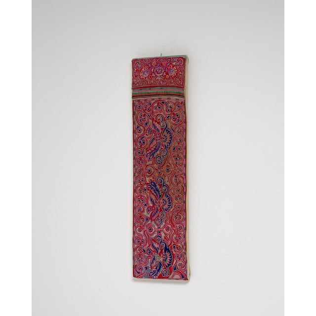Early 20th Century China Rose Textile Wall Hanging For Sale - Image 13 of 15