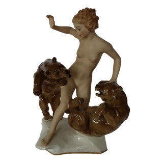 Porcelaine Stautue by Karl Tutter for Hutschenreuther, 1940 For Sale
