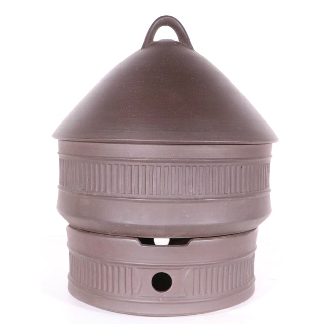 Ceramic Mid 20th Century Dansk Flamestone Jens Quistgaard 2 Qt. Bee Hive Covered Casserole 3 Pc. Set For Sale - Image 7 of 9