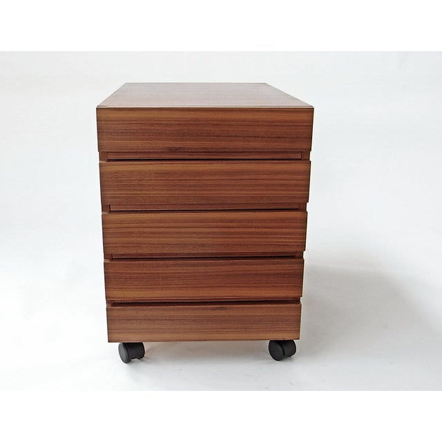 Drawer Unit in Walnut with 5 Castors from Nocciola, Germany 1970s For Sale - Image 16 of 16