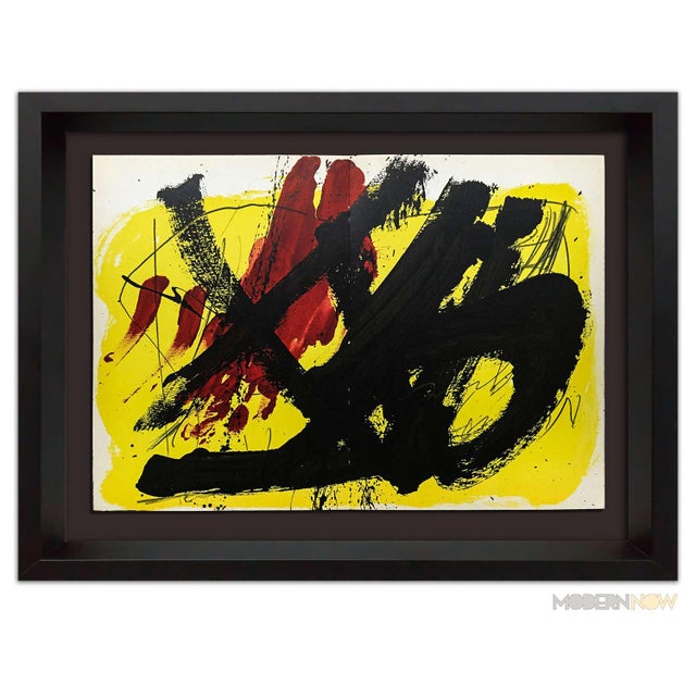 Antoni Tapies Original Limited Ed. No.83 Double Color Lithograph For Sale In Atlanta - Image 6 of 6