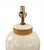 Wood Hollywood Regency Ivory Ceramic & Rattan Ginger Jar Table Lamps - A Pair For Sale - Image 7 of 10