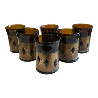 Felipe Derflingher Brutalist Tumblers, Set of 6 For Sale