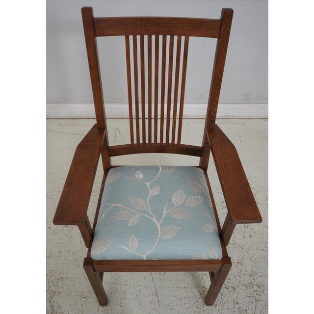 Age: C.1999 Details: Finish No.32 High Quality Construction Arts & Crafts Style Prairie Style Spindle Backs See Other...