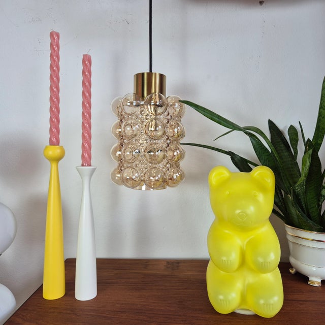 Original pendant lamp designed by Helena Tynell for Limburg, Germany, 1970s Dimensions: Height – 25 cm Diameter – 19 cm...