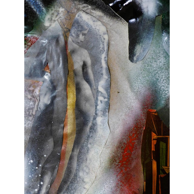"Venus" Abstract Mixed-Media Collage For Sale - Image 4 of 6