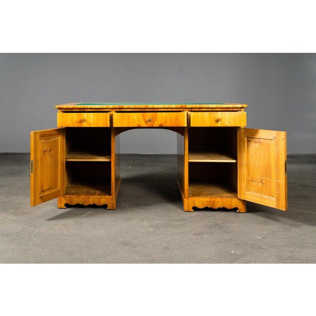 Biedermeier Desk in Cherry Veneer For Sale - Image 3 of 18