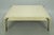 Vintage Tavola by Oggetti Art Deco Form Tessellated Stone Chrome Trim Square Coffee Table. Circa Late 20th Century....