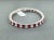 17.29 Ct Gia Certified Ruby & Emerald Cut Diamond Bracelet For Sale - Image 4 of 6