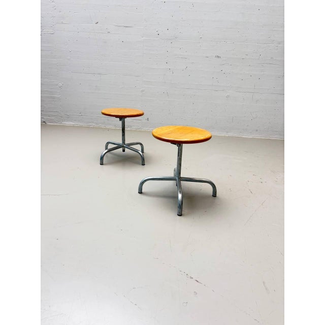 Vintage Industrial Swivel Stool, 1980s For Sale - Image 10 of 15