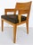 Modern Christian Liaigre "Equus" Dining Chairs in Natural Oak Finish and Leather - Set of 2 For Sale - Image 3 of 17