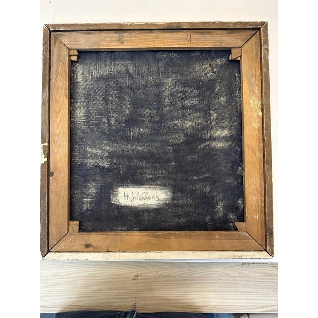 1960s Metaphysical Geometric Bio Pink Pipe, 1969, Oil Painting on Canvas, Framed For Sale - Image 5 of 12