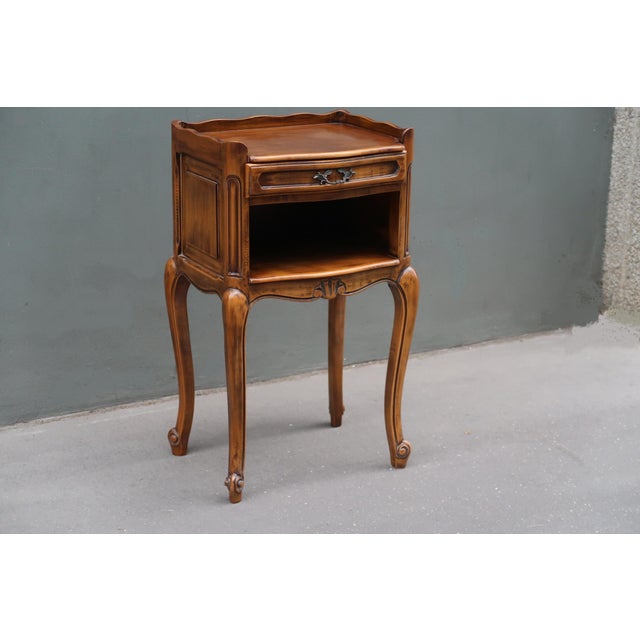 French French Vintage Louis XV Style Nightstand For Sale - Image 3 of 10