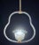 Art Deco Elegant Art Decò Barovier & Toso Pendant Light Chandelier Murano Glass, 1950s For Sale - Image 3 of 11