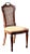 Antique Carved Wood & Cane Dining Chair For Sale