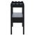 Black Darlyn Scalloped Rectangle Accent Table in Matte Black For Sale - Image 8 of 9