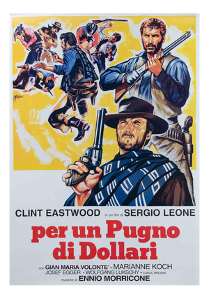 Per un Pugno di Dollari / A Fistful of Dollars Film Poster, Italy/Spain/West Germany, 1964