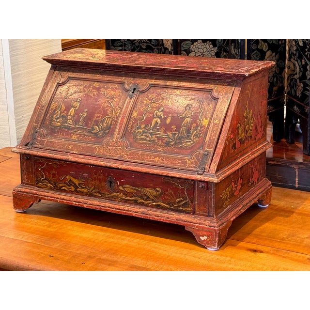 19th Century Chinoiserie Tabletop Secretary For Sale - Image 4 of 13