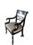 Black Ebony and Gilt Armchair in Grey Velour Fabric by Kindel Furniture For Sale - Image 8 of 8