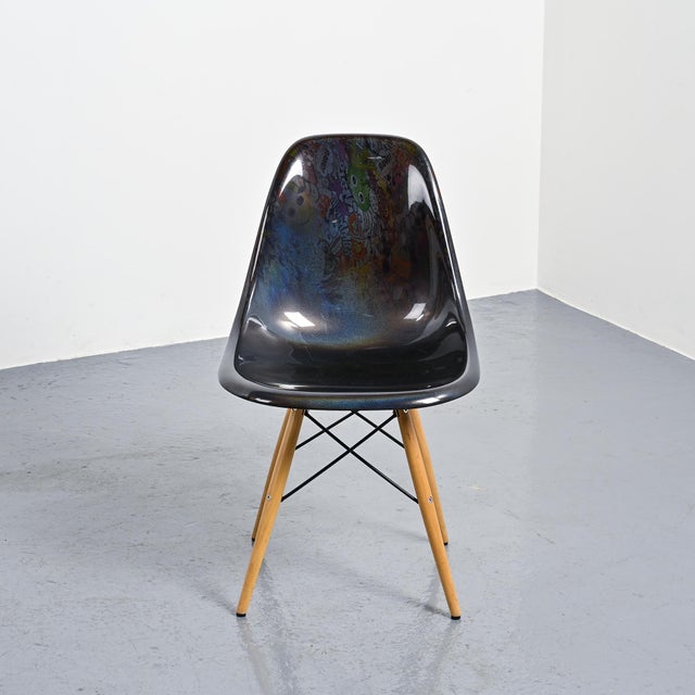 2000 - 2009 Black Eames Chair in Resin, 2000 For Sale - Image 5 of 16