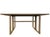 Console: 67"W x 16"D x 31"H Desk: 67"W x 32"D x 29.75"H The flip top console is constructed of natural oak with bronze...