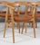 Model GE-525 Armchairs in Oak and Aniline Leather by Hans J. Wegner for Getama, 1990s, Set of 6 For Sale - Image 4 of 12