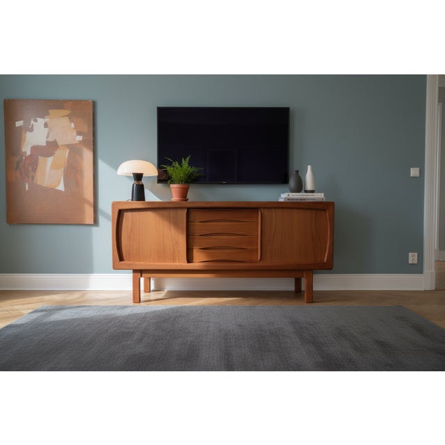 Sideboard in Teak by H. P. Hansen and Burchardt Nielsen for Dyrlund, 1960s For Sale - Image 12 of 15
