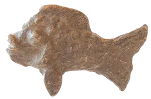 Vintage African Bronze Casting of Fish