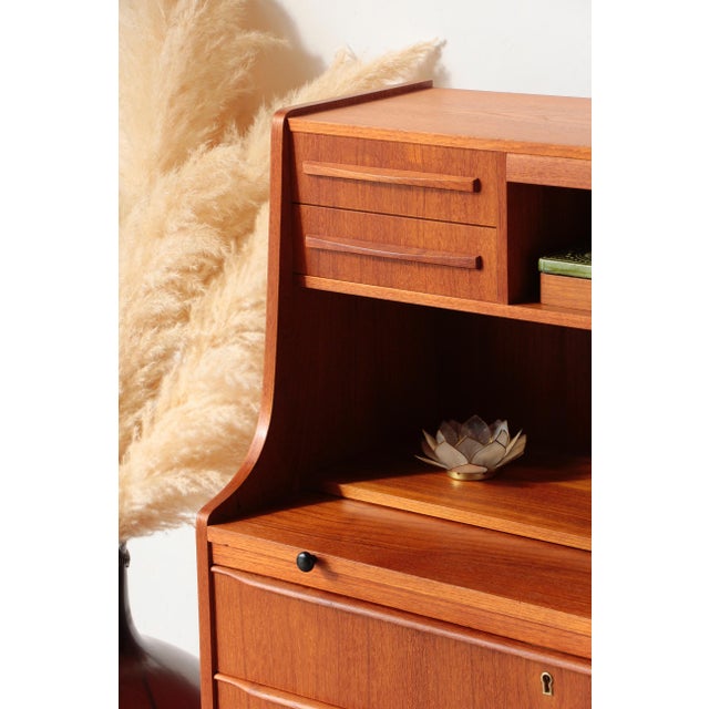 Vintage Swedish Teak Secretaire, 1960s For Sale - Image 9 of 18