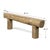 Contemporary Vintage Console Table - Log - Weathered Natural Wood For Sale - Image 3 of 11