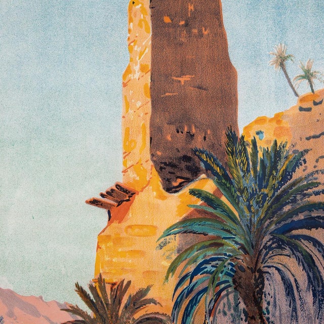 Moroccan Travel Advertising Poster for Algeria State Railways, 1926 For Sale - Image 16 of 18
