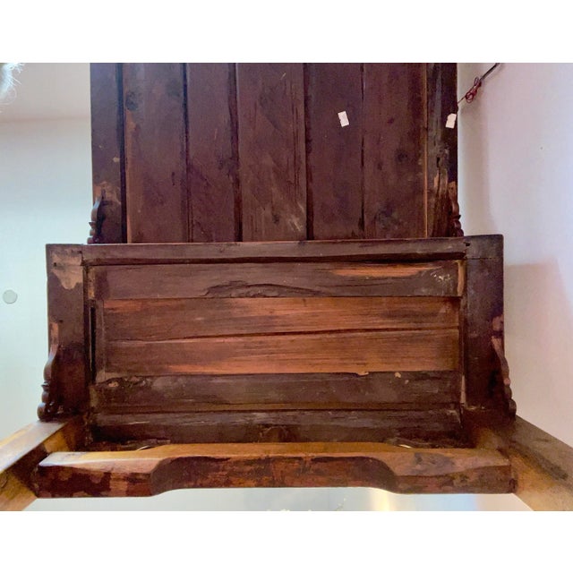 Antique Ming Style Chinese Elm Writing Desk For Sale - Image 12 of 13