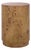 Siya Burl Round Accent Table in Brown For Sale