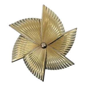 1990 Curtis Jeré Brass Pinwheel Sculpture
