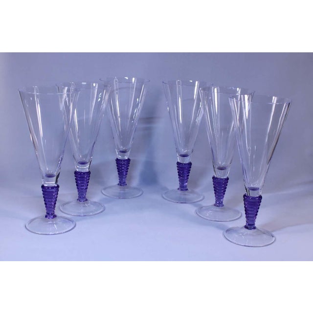 1970s Vintage Champaign Glasses, 1970s, Set of 6 For Sale - Image 5 of 6