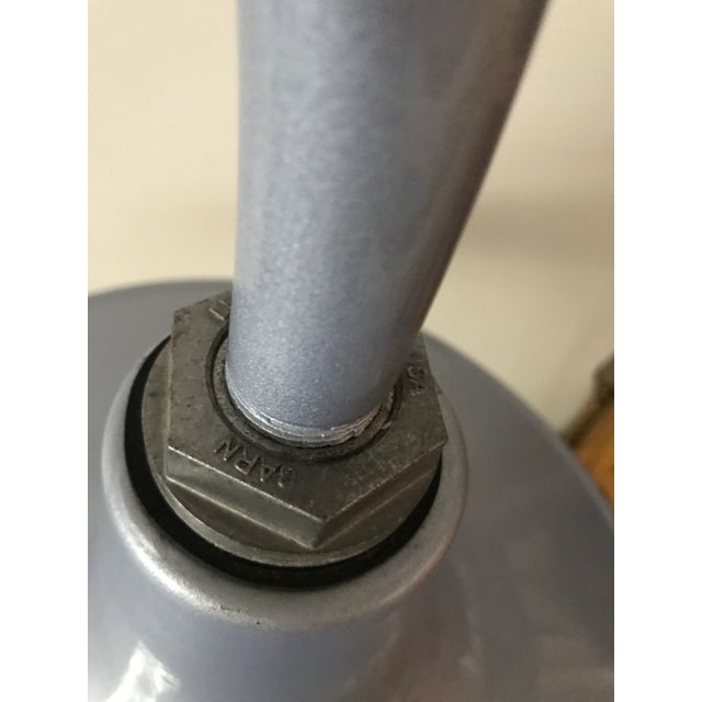 Vintage Powder Blue Wall Mount Barn Light For Sale - Image 4 of 12