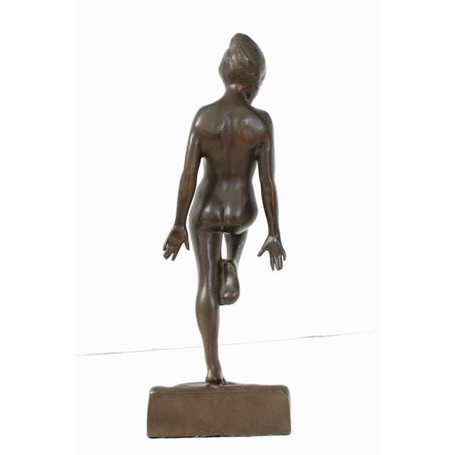 Art Deco Early 20th Century Art Deco Bronze Sculpture For Sale - Image 3 of 6