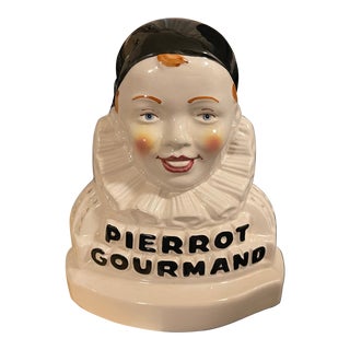 1930s Vintage Perriott Gourmand Bust Gourmet Lollipop Store Counter Display For Sale